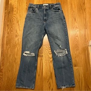 Abercrombie and Fitch ankle straight ultra high rise jeans 29